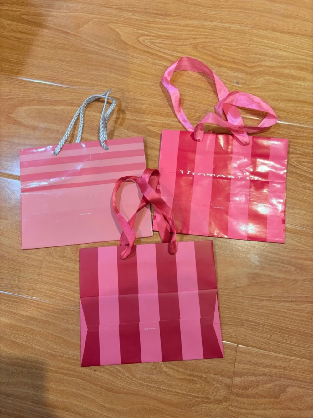 10 Victoria’s Secret Gift Bags-7.5”x6”x3.5”